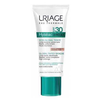 Uriage Hyseac 3-Regul Tinted Skincare SPF30 for Combination to Oily Skin 40ml