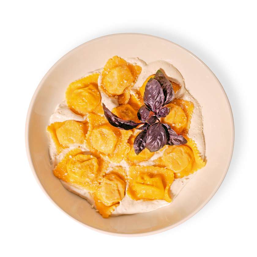 Rabbit and Carrot Ravioli