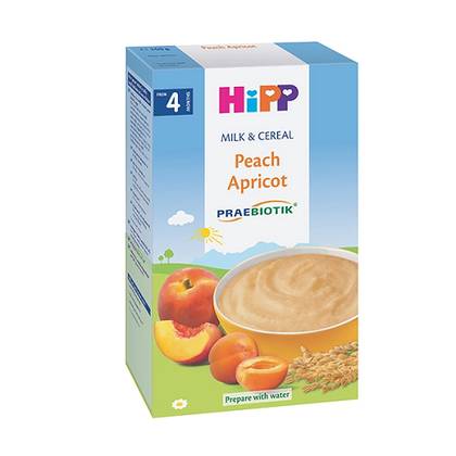 Hipp - Milk Cereal with Peach and Apricot /4mo+/ 250g 3638/2983-02