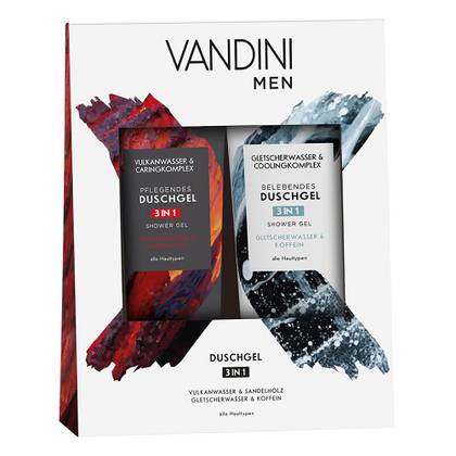 Vandini - MEN Gift Set, Men's Shower Gel Volcanic Water/Sandalwood/Glacier Water/Caffeine 200ml 1570/3291/1745 #2