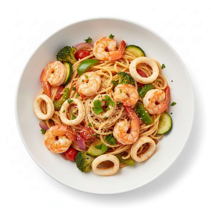 Squid & Shrimp Spaghetti