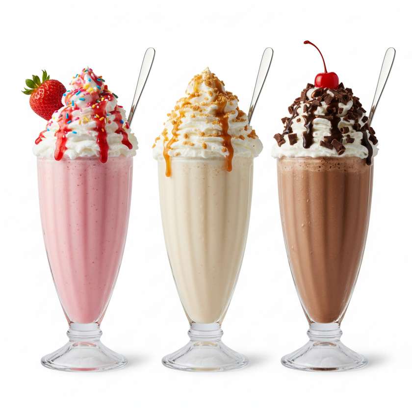 Šľahačka na milkshakes