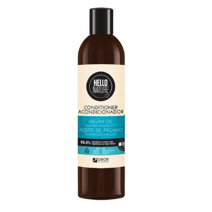 Hello Nature Argan Conditioner - Repair & Shine For All Hair Types 300ml 5548