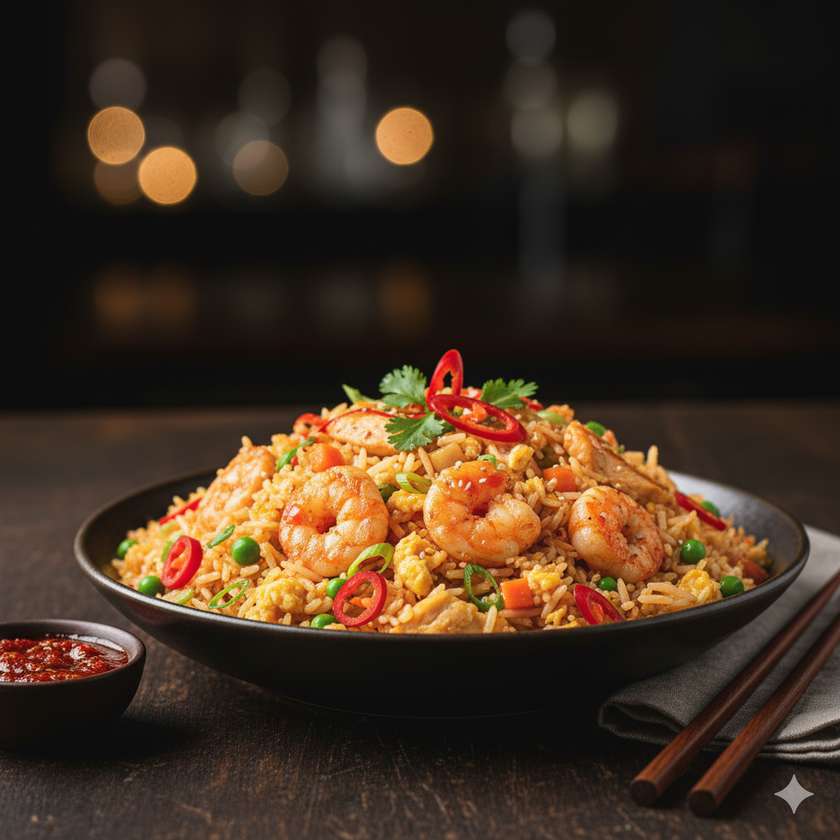 Spicy Egg Fried Rice