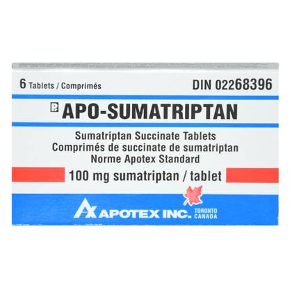 Sumatriptan-APO 100mg Tablets #6