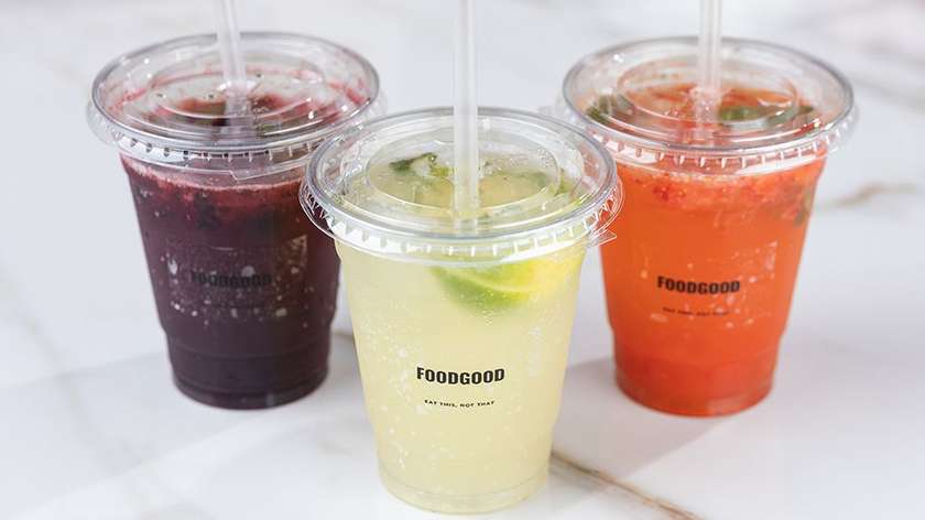 Mint and lime lemonade