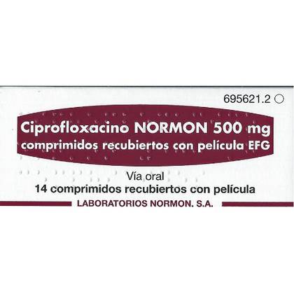 Ciprofloxacin Normon 500mg Tablets #14