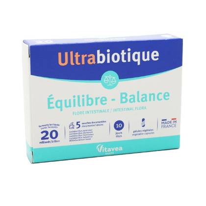 Ultrabiotic Equilibre - Intestinal Flora Balance 20 Billion Capsule #10