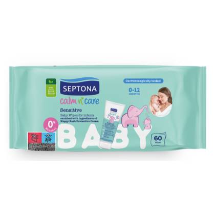 Septona Baby Sensitive Skin Wet Wipes #60