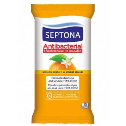 Septona Antibacterial Wet Wipes with Orange Extract #15