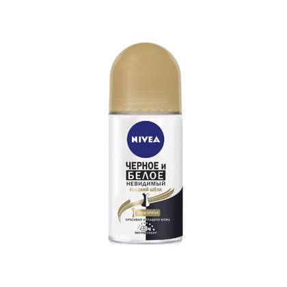 Nivea Black & White GOLD Women's Antiperspirant Roll-On 50ml