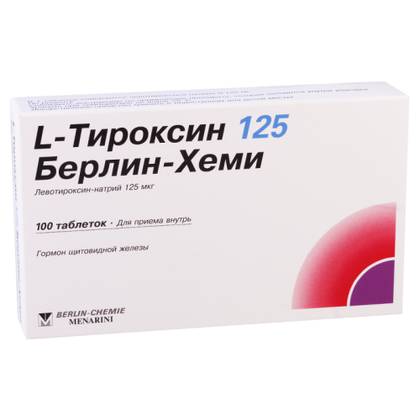L-Thyroxine Berlin-Chemie 125mcg Tablets #100