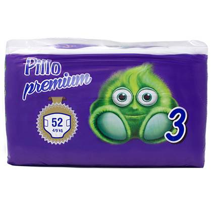 Pilo Premium Baby Diapers Z-3 /4-9kg/ Midi 1248 #52
