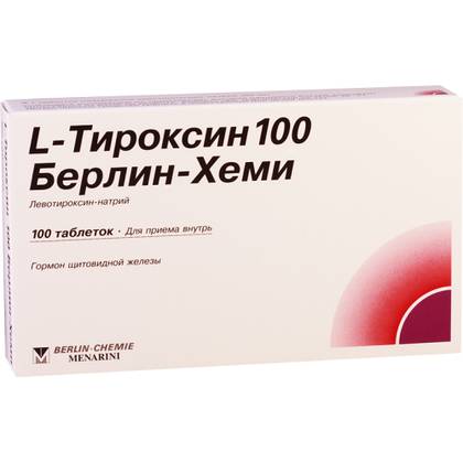 L-Thyroxine Berlin-Chemie 100mcg Tablets #100