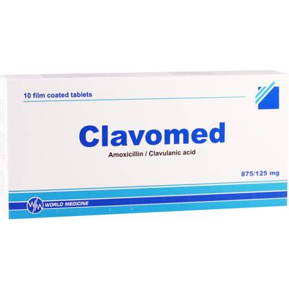 Klavomed 875mg/125mg Tablets #10
