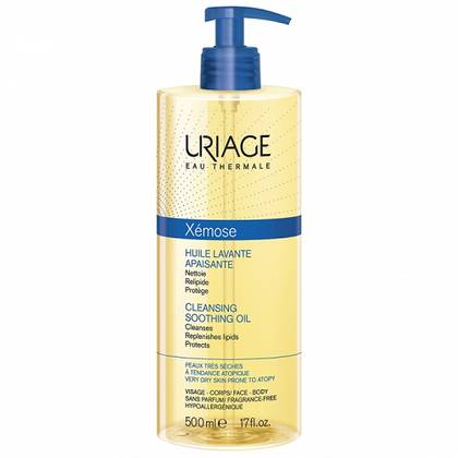 Uriage Xémose Cleansing Oil Face and Body Dry Atopy-Prone Itchy Skin 500ml 5923