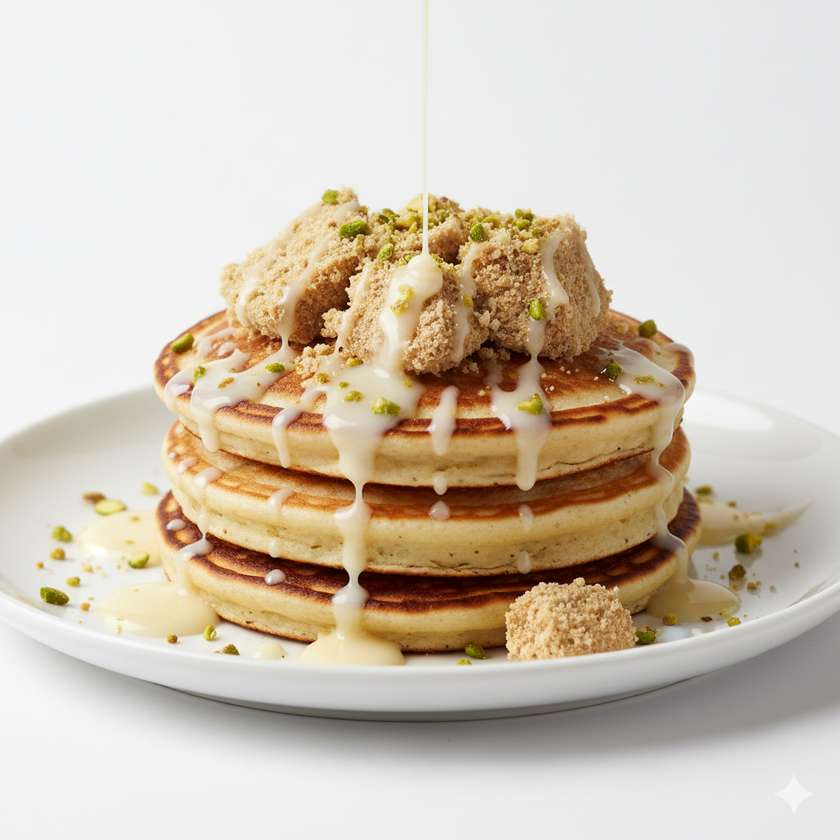 Pannkook halvaa ja kondenspiimaga