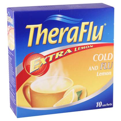 Theraflu Extra Powder for Oral Solution 650mg+20mg+10mg Packet #10