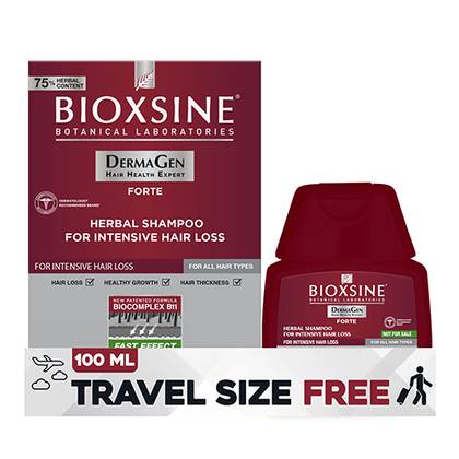 Bioxsine Forte Anti-Hair Loss Shampoo for All Hair Types 300ml+100ml 9368/5260/91755