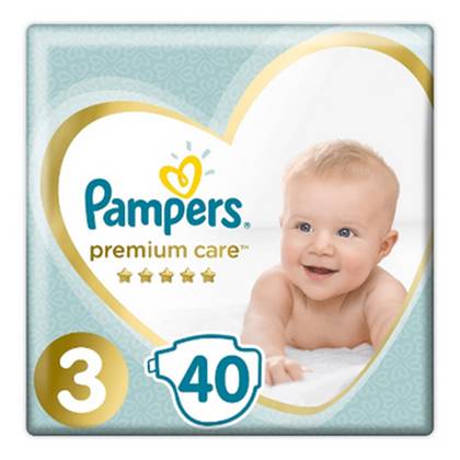 Pampers Premium Baby Diapers Size 3 (6-10kg) #40