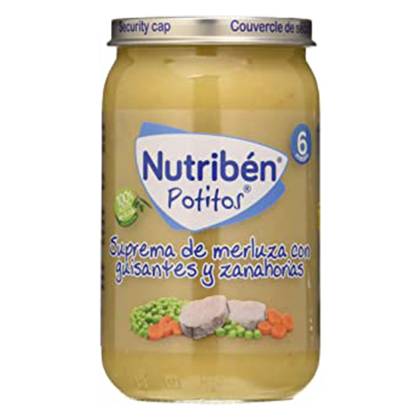 Nutriben - Hake, Peas and Carrot Dinner /6mo+/ 235g 3328
