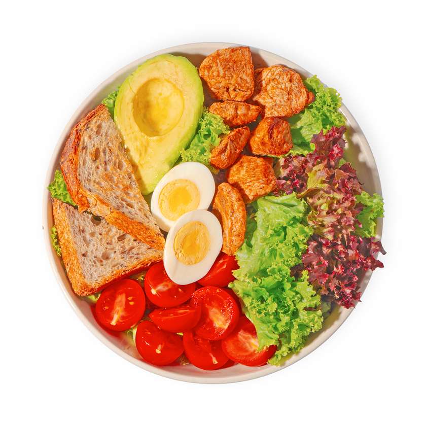 Avo-Caesar Deluxe Salad