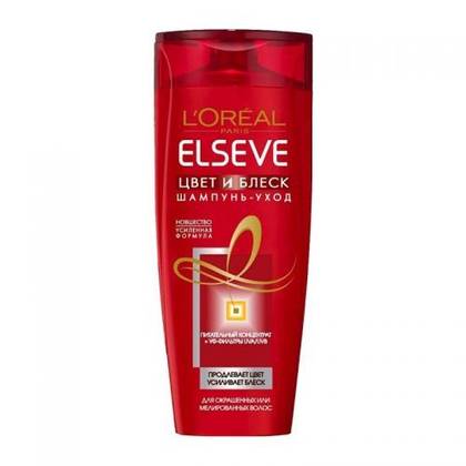 L'Oreal Elvive Shampoo for Color-Treated Hair, Nourishing and Revitalizing, All Hair Types, 250ml