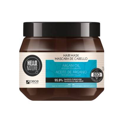 Hello Nature - Argan Hair Mask Repair & Shine All Hair Types 250ml 5555