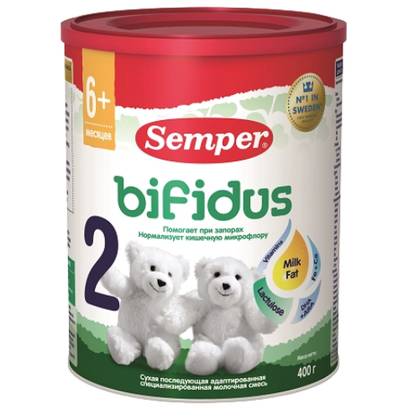 Semper Bifidus 2 Milk /6-12 months/ 400g 1307