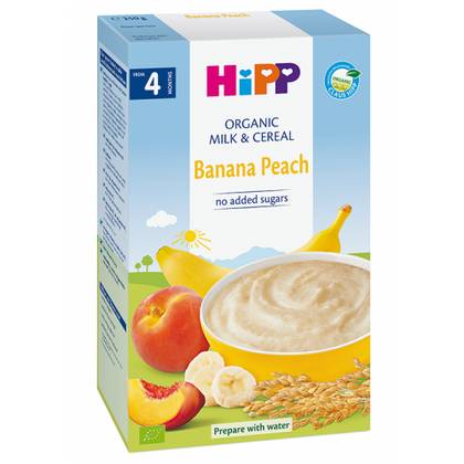 Hipp Milk Cereal Peach and Banana /4mo+/ 250g 2973/2973-02