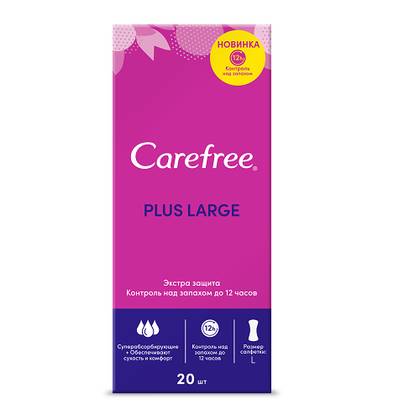 Carefree Daily Panty Liners Plus Large /3drop/ 4543/6248/5050/9559 #20