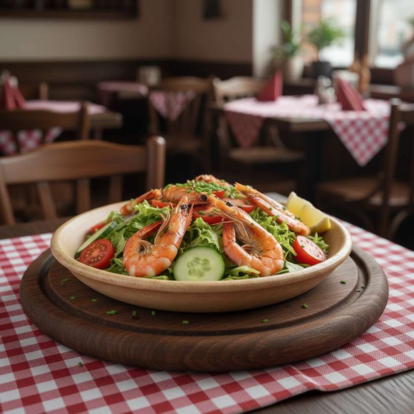 Grilled Shrimps Salad