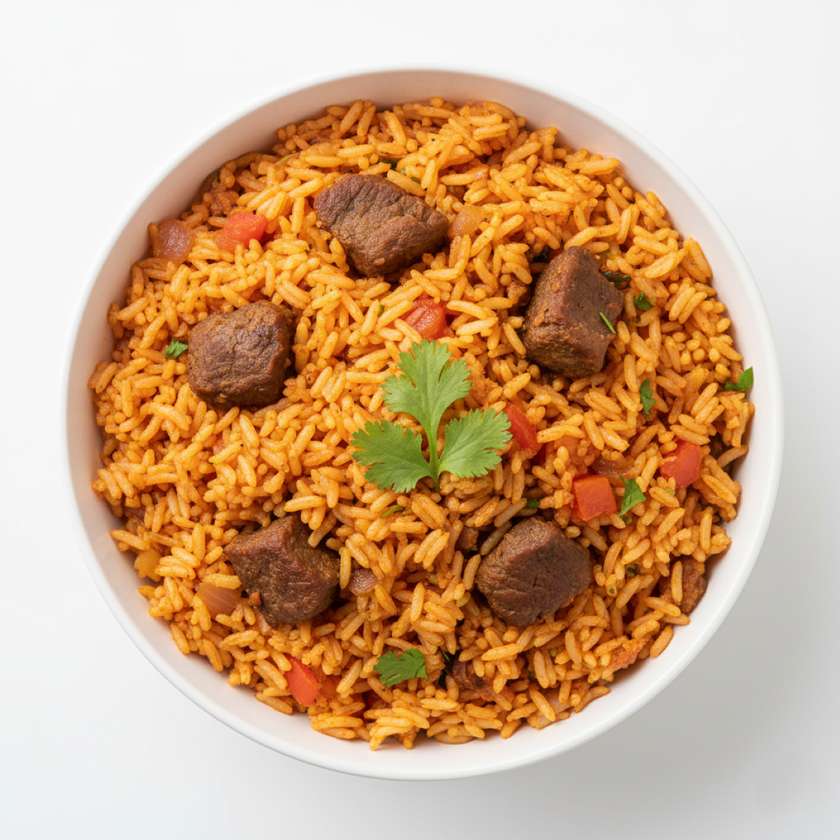 beef jollof