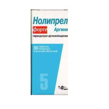 Noliprel Forte Arginine 5mg/1.25mg Tablets #30