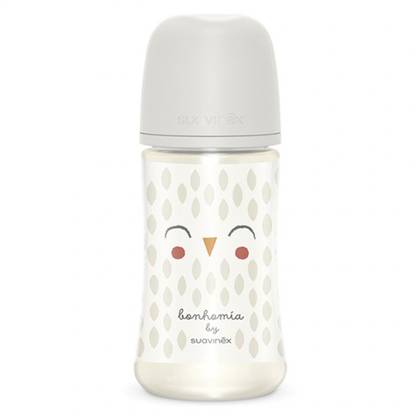 Suavinex - Silicone SX Nipple Plastic Bottle with Physiological Reducer 270ml 7836
