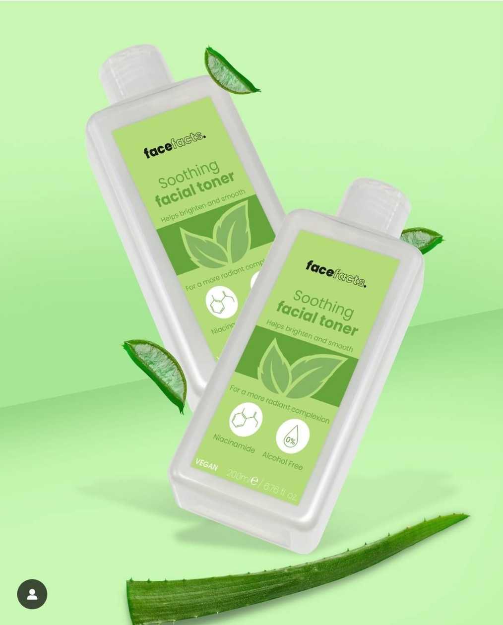 Facefacts Soothing Facial Toner 200ml (1 Bottle)