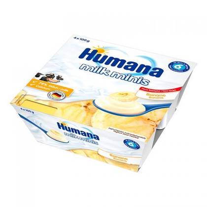 Humana Milk Dessert with Banana /6mo+/ 100g 1091/4414/3444 #1