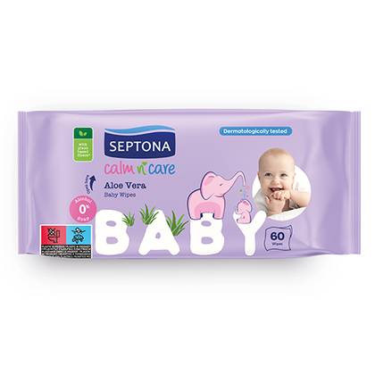 Septona Baby Wipes with Aloe Extract #60
