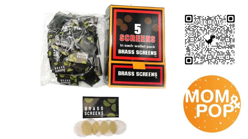 Brass Pipe Screens Gold, 20mm X 5