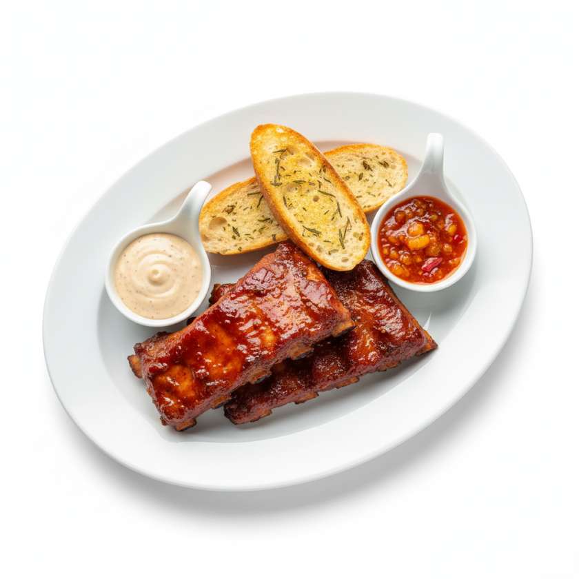 Marinated pork ribs