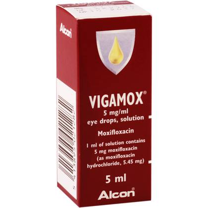 Vigamox 0.5% Eye Drops 5ml Bottle #1