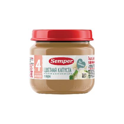 Semper - Cauliflower Puree /4 months+/ 80g 6496