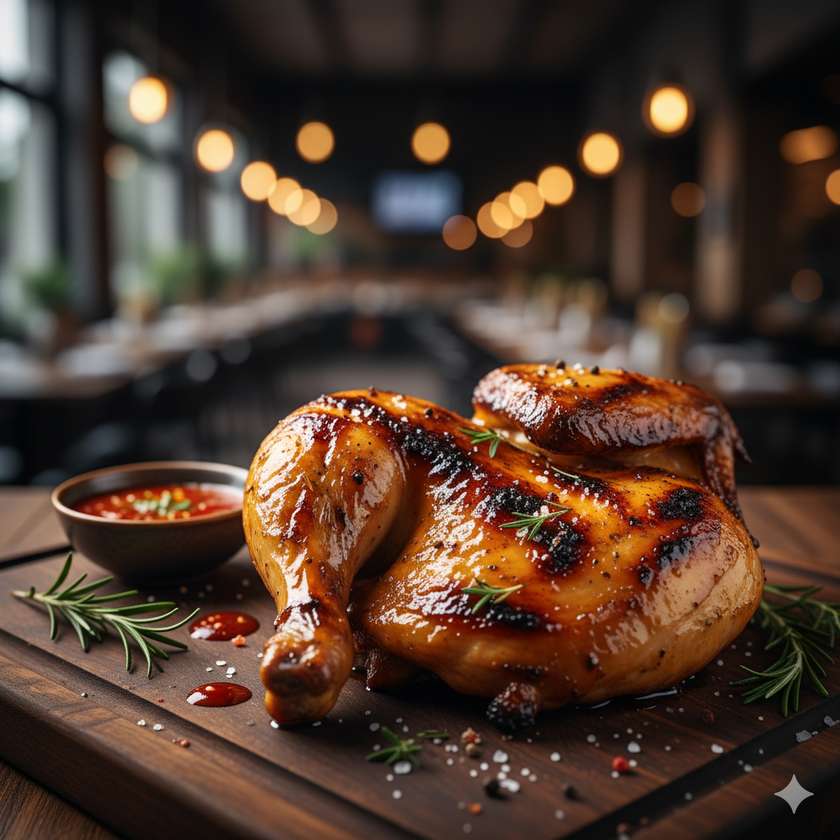 Half Grilled Chicken