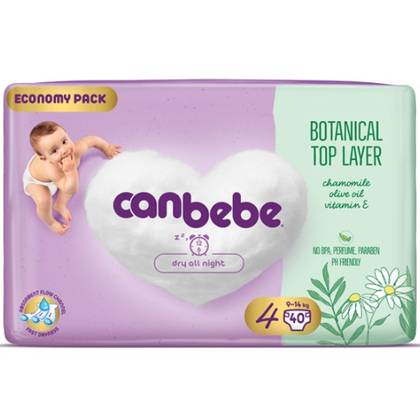Canbebe Baby Diapers Size 4 (9-14kg) #40