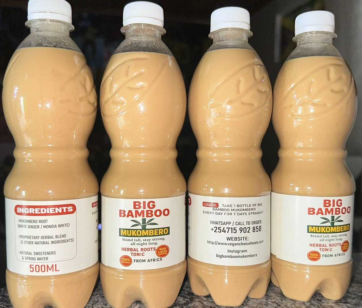 Big Bamboo Mukombero – Herbal Roots Tonic Natural Libido Booster for Men