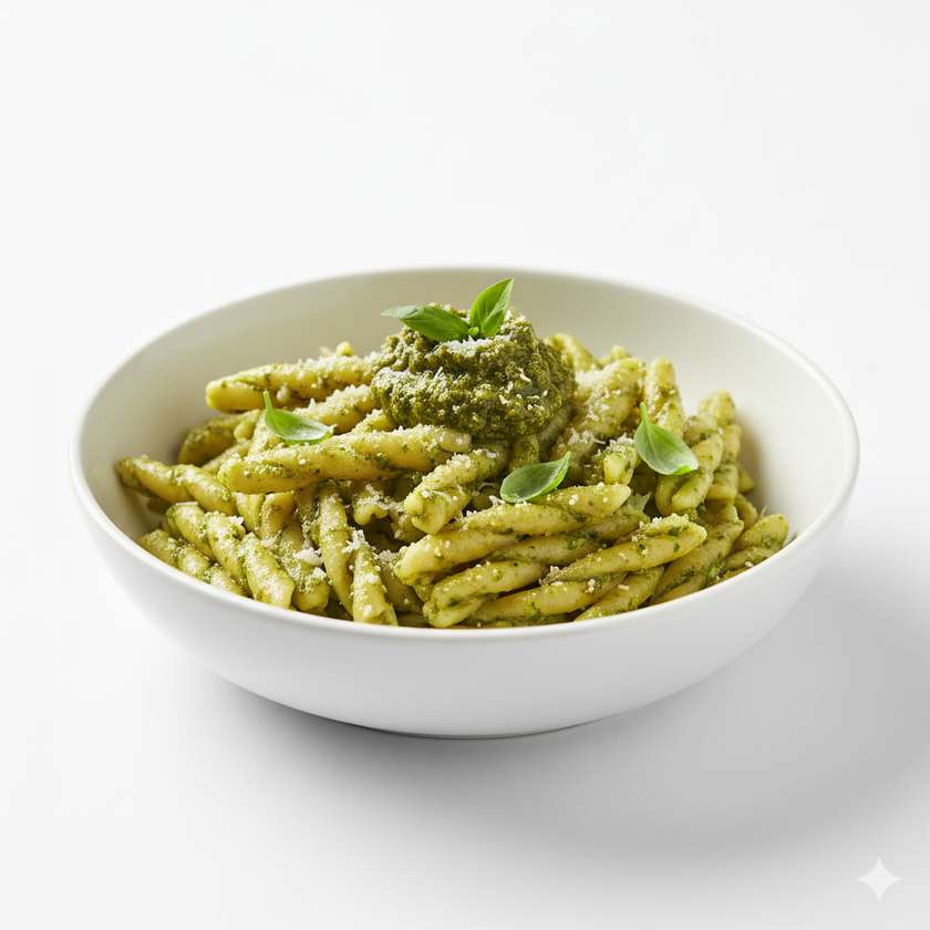 Stozzapretti s čerstvým bazalkovým pestem