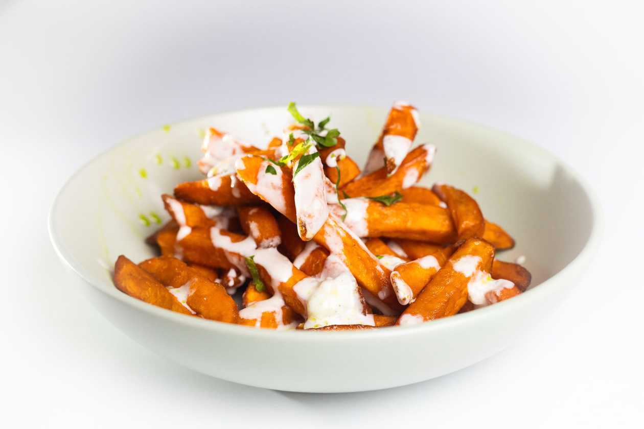 Cartofi dulci cu gorgonzola