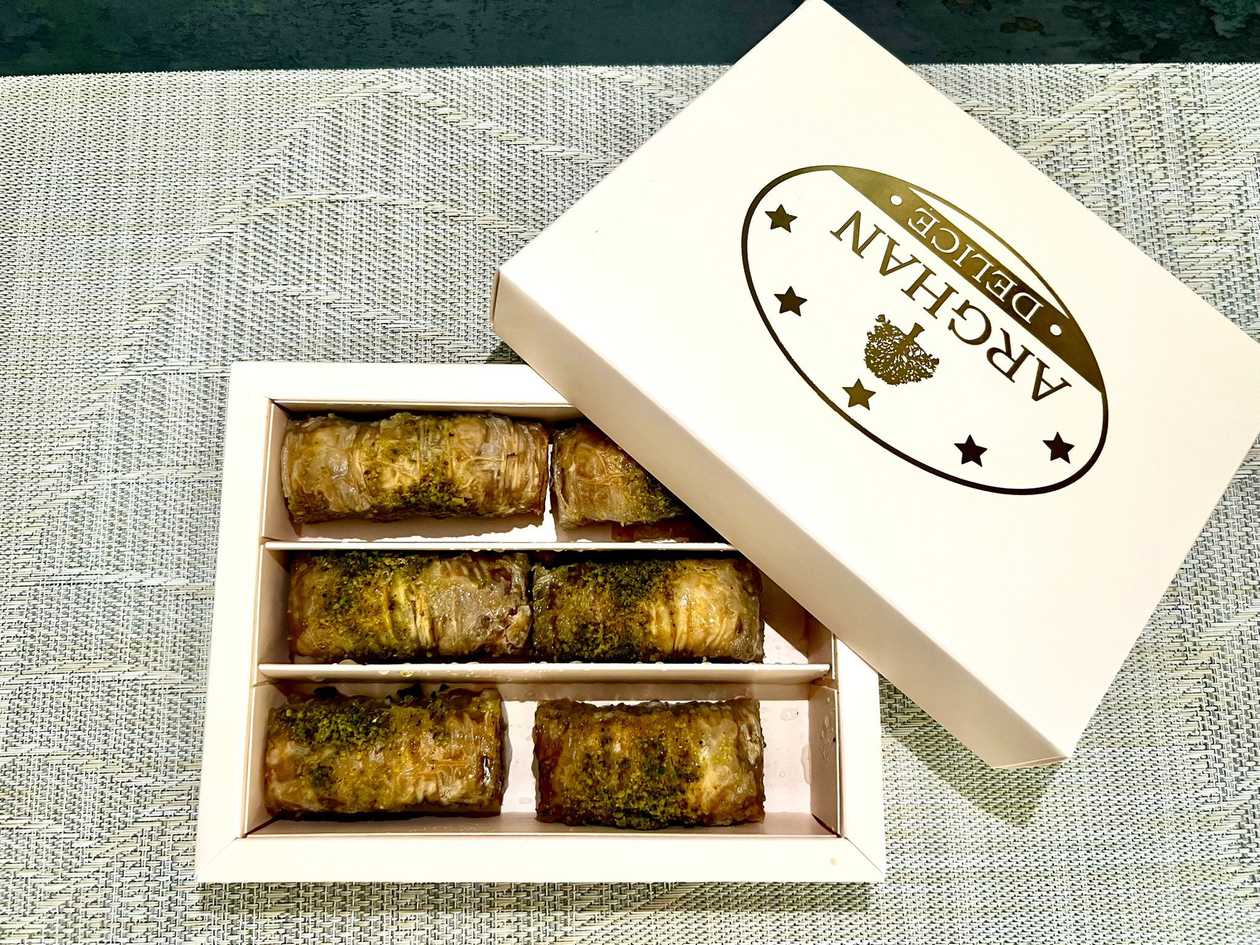 Finger Baklava with Walnuts