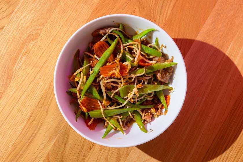 Stir-fried with Green Beans