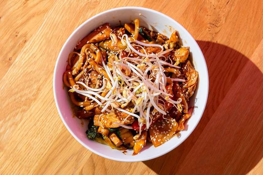 Udon Noodles with Tofu
